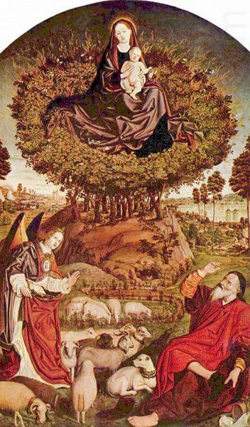 Nicolas Froment Triptych of the Burning Bush, by Nicolas Froment, in Aix Cathedral china oil painting image